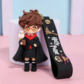 2026 New Harry Potter High-Quality 3D Silicone Keychain Set Harry Hermione Ron Draco Figure Bag Charm Backpack Pendant Car Key