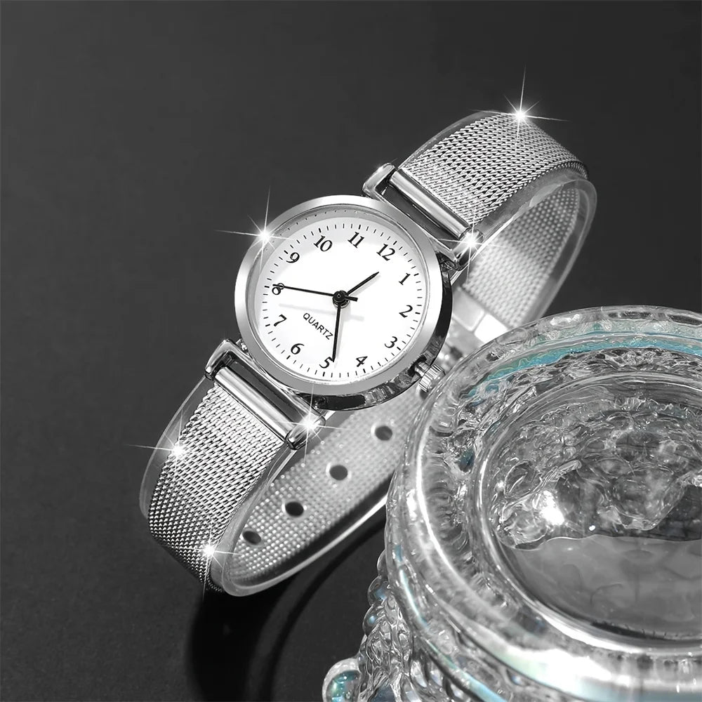 Ensemble Montre Femme Tendance avec Bracelet – Montre à Quartz au Design Élégant