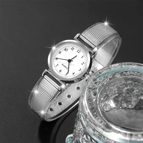Ensemble Montre Femme Tendance avec Bracelet – Montre à Quartz au Design Élégant