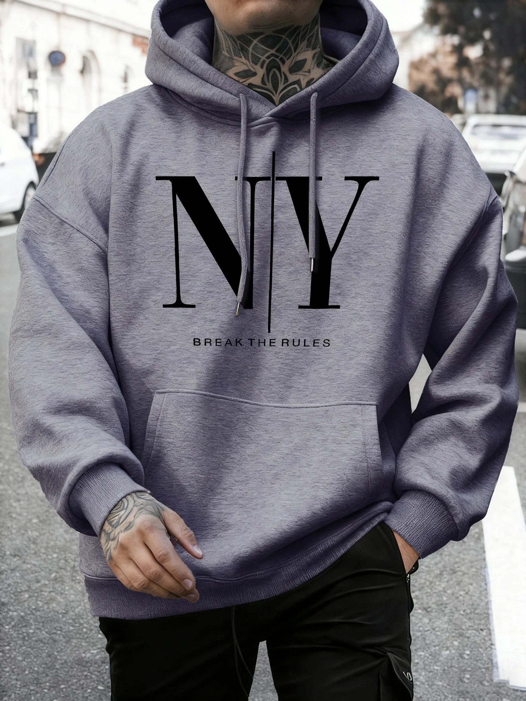 Sweat à Capuche Homme « NY » – Confort et Style Streetwear