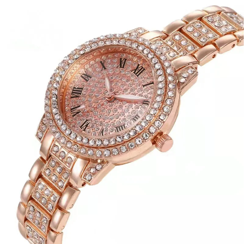 Montre Femme de Luxe Ornée de Cristaux – Élégance et Raffinement au Quotidien