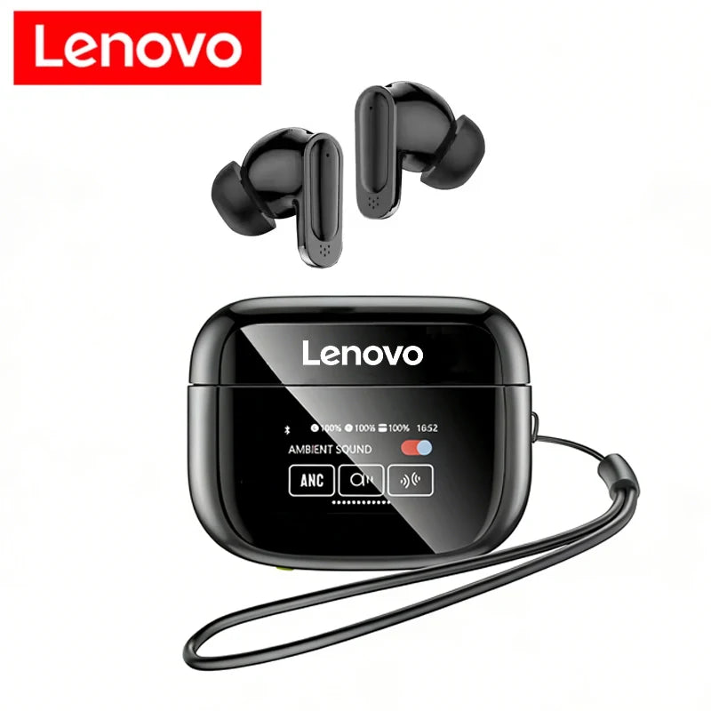 Écouteurs Sans Fil Lenovo V11 TWS – Écran Tactile, Affichage Digital, Bluetooth, Réduction de Bruit ANC, avec Micro