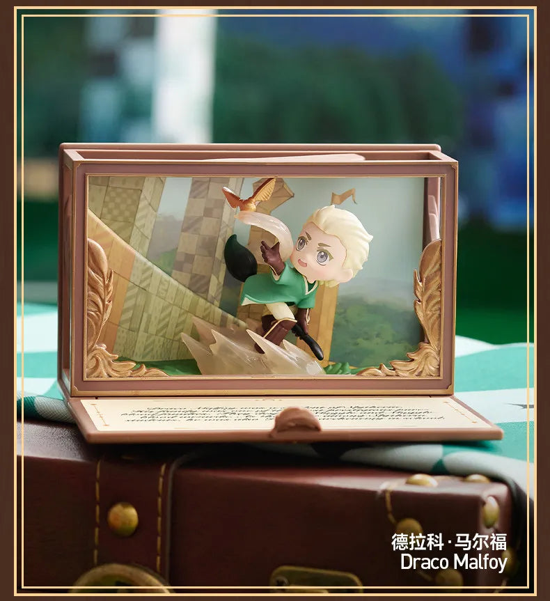 Genuine Pop Mart Harry Potter Hogwarts Biographical Series Blind Box Scene Figure Cute Toys Desktop Ornament Mystery Box As Gift