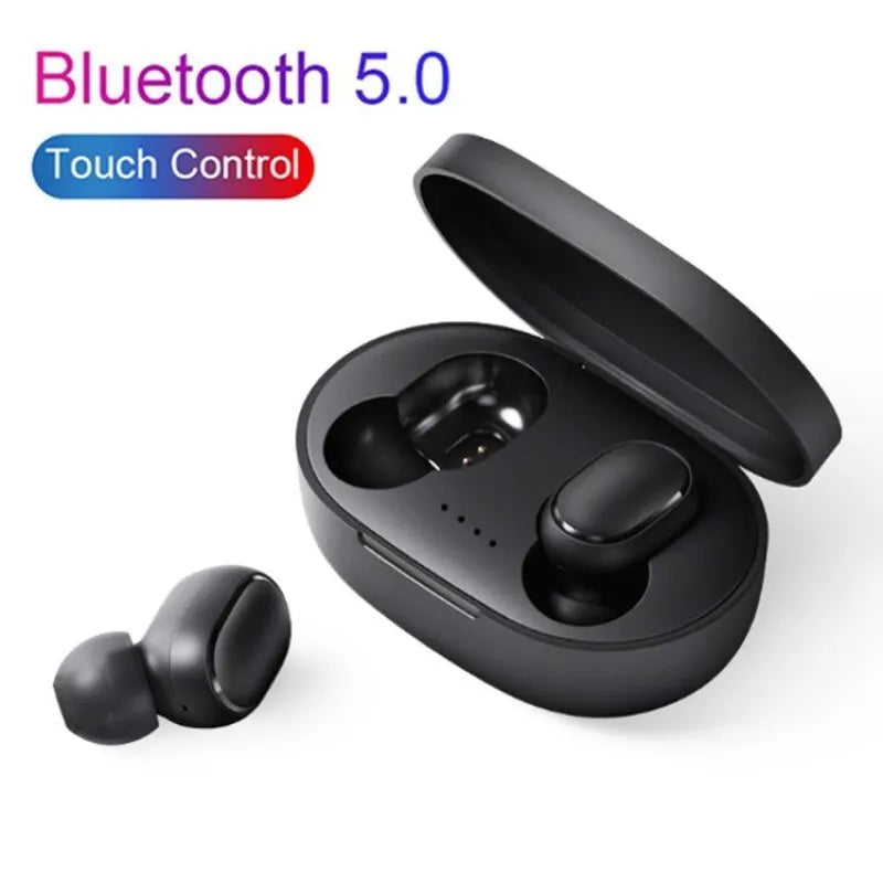 Écouteurs Bluetooth TWS Sans Fil – Son HiFi Stéréo, Réduction de Bruit, avec Micro – Compatible Huawei, iPhone, Xiaomi