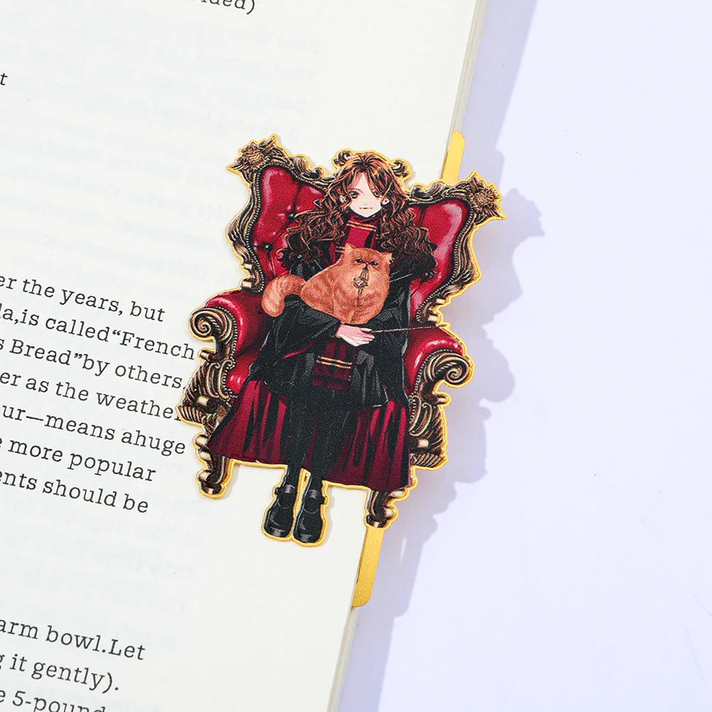 Marque-pages Métalliques Rétro Harry Potter – Collectibles Monde Magique, Compagnons de Lecture et Cadeaux pour Amateurs de Livres