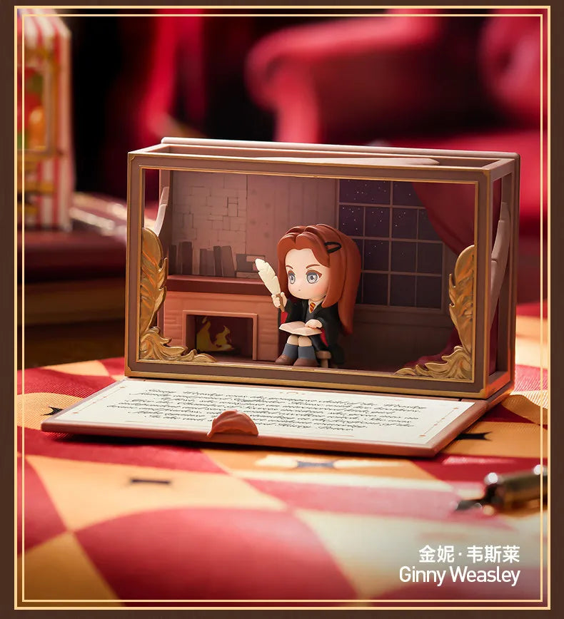 Genuine Pop Mart Harry Potter Hogwarts Biographical Series Blind Box Scene Figure Cute Toys Desktop Ornament Mystery Box As Gift