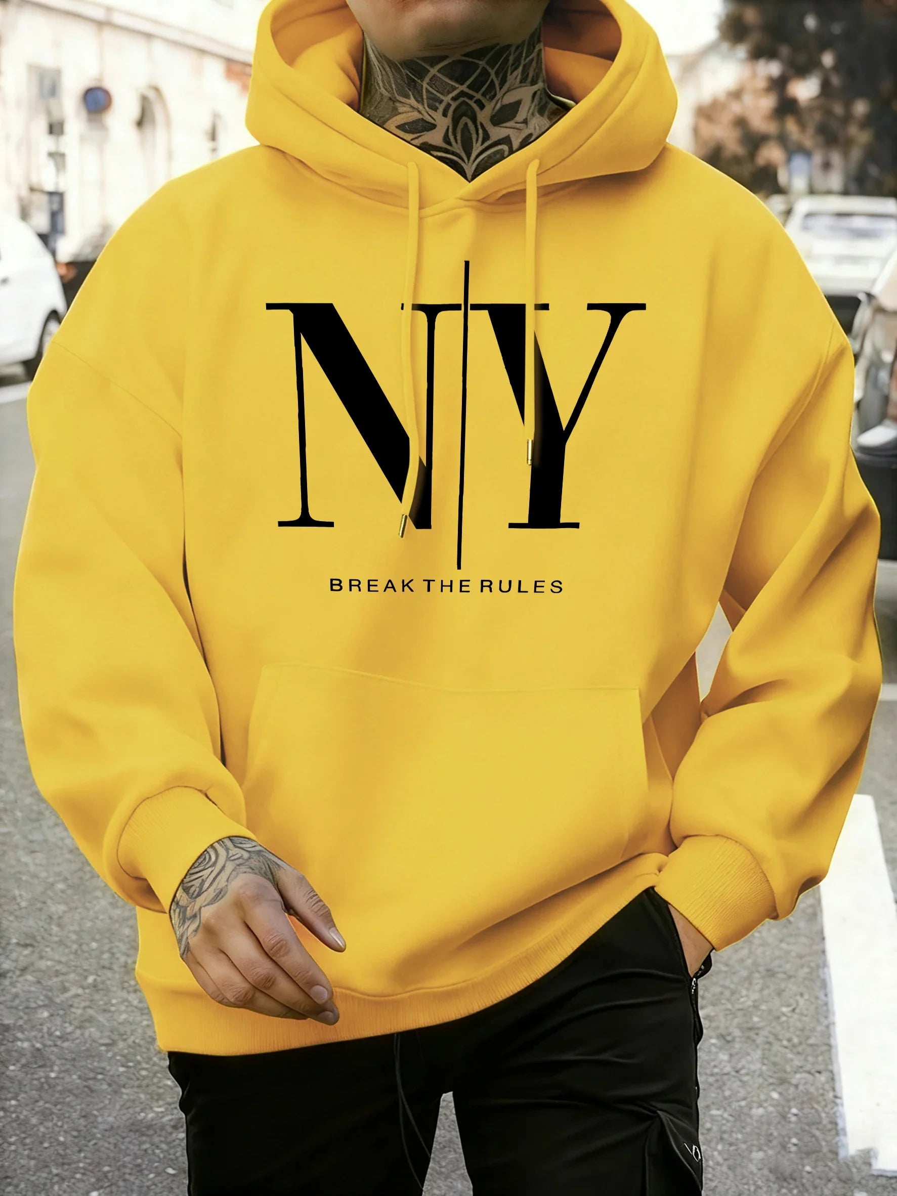 Sweat à Capuche Homme « NY » – Confort et Style Streetwear