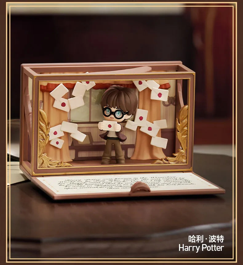 Genuine Pop Mart Harry Potter Hogwarts Biographical Series Blind Box Scene Figure Cute Toys Desktop Ornament Mystery Box As Gift