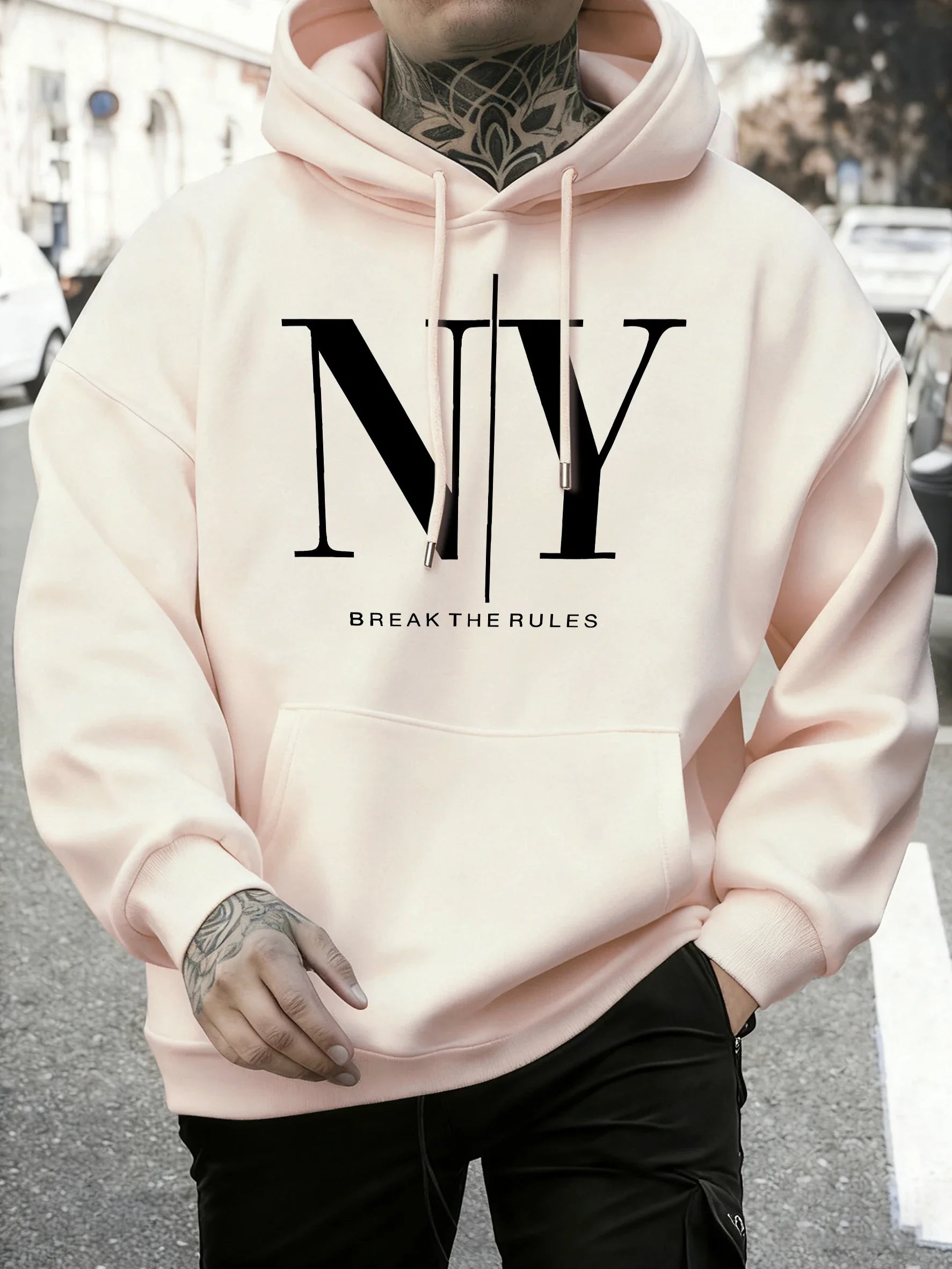 Sweat à Capuche Homme « NY » – Confort et Style Streetwear