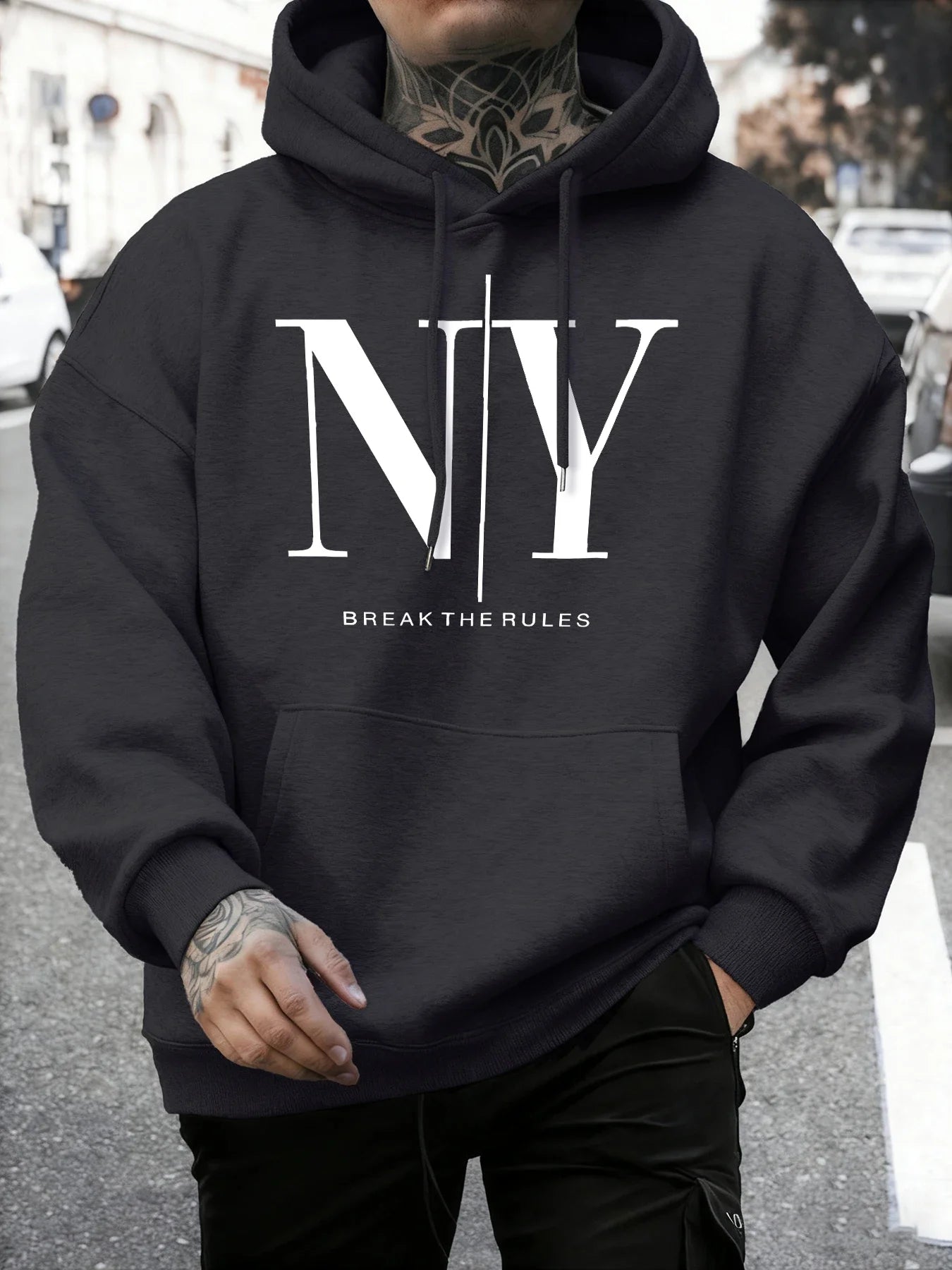 Sweat à Capuche Homme « NY » – Confort et Style Streetwear