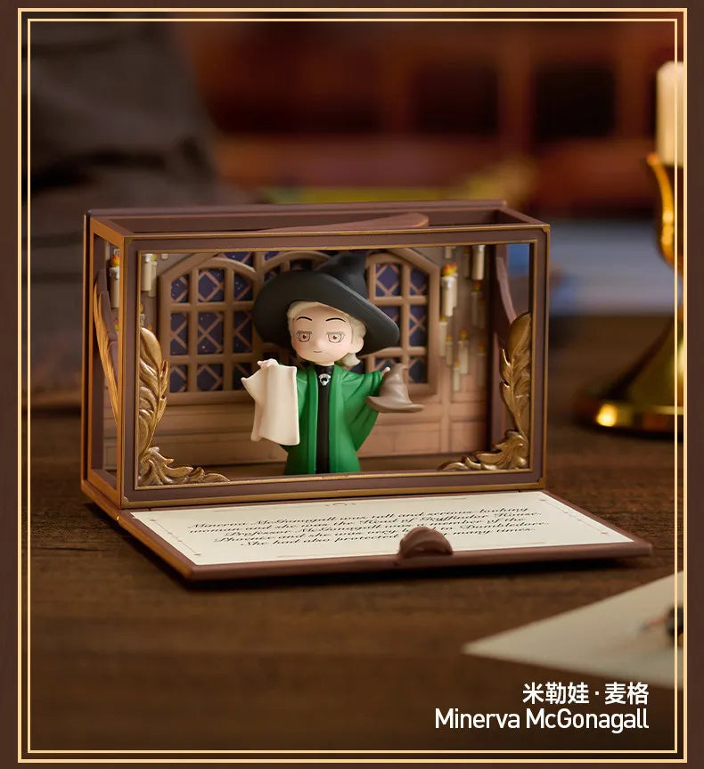Genuine Pop Mart Harry Potter Hogwarts Biographical Series Blind Box Scene Figure Cute Toys Desktop Ornament Mystery Box As Gift