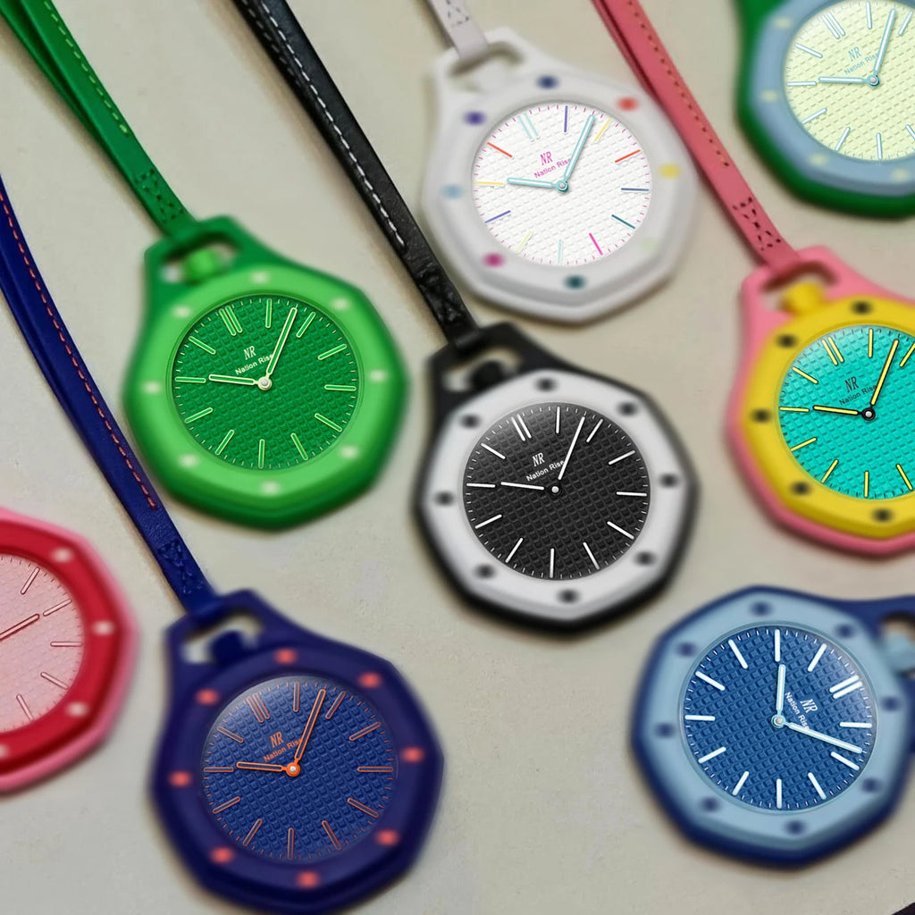 Montre de poche octogonale