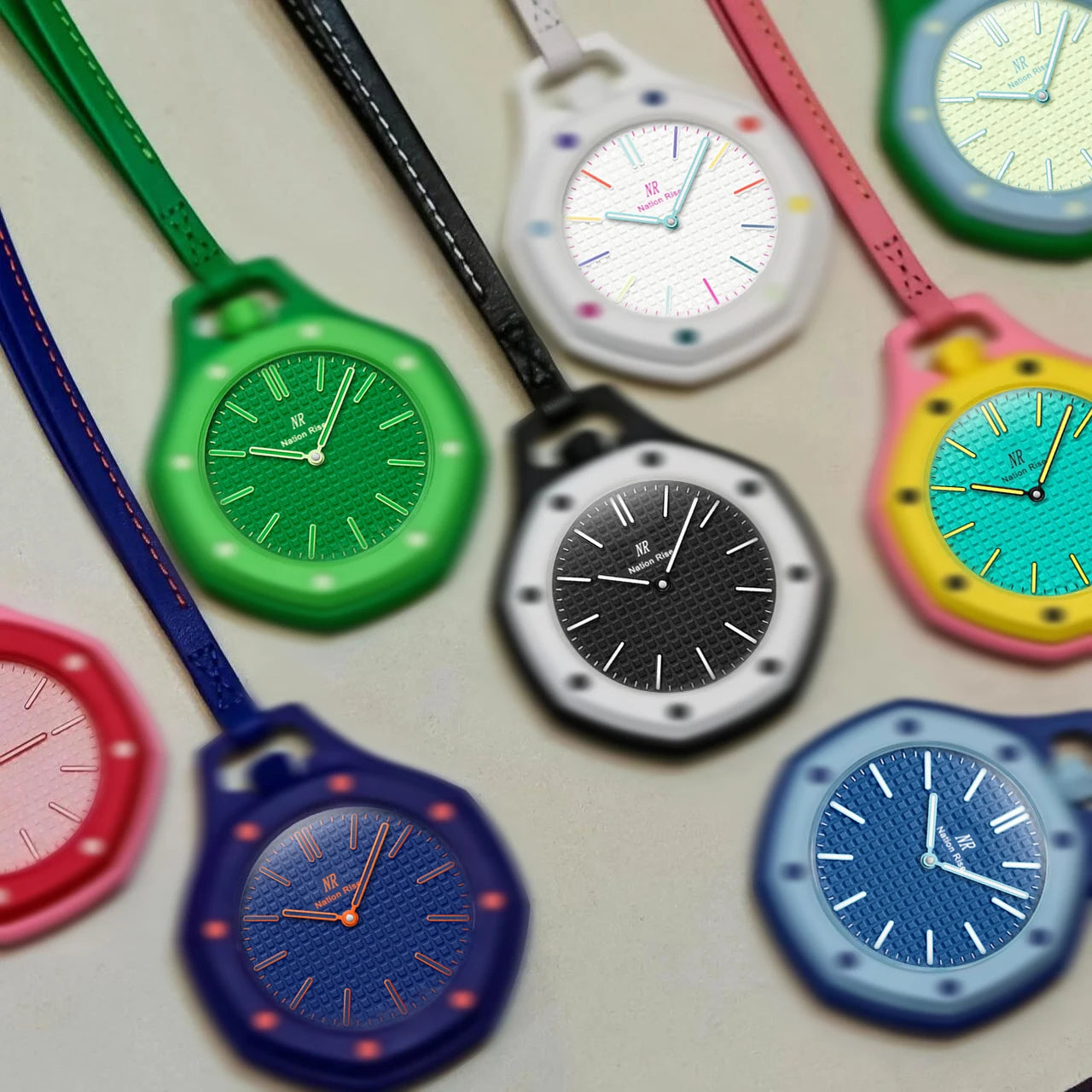 Montre de poche octogonale