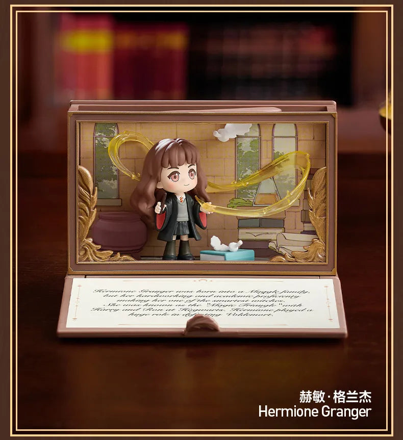 Genuine Pop Mart Harry Potter Hogwarts Biographical Series Blind Box Scene Figure Cute Toys Desktop Ornament Mystery Box As Gift