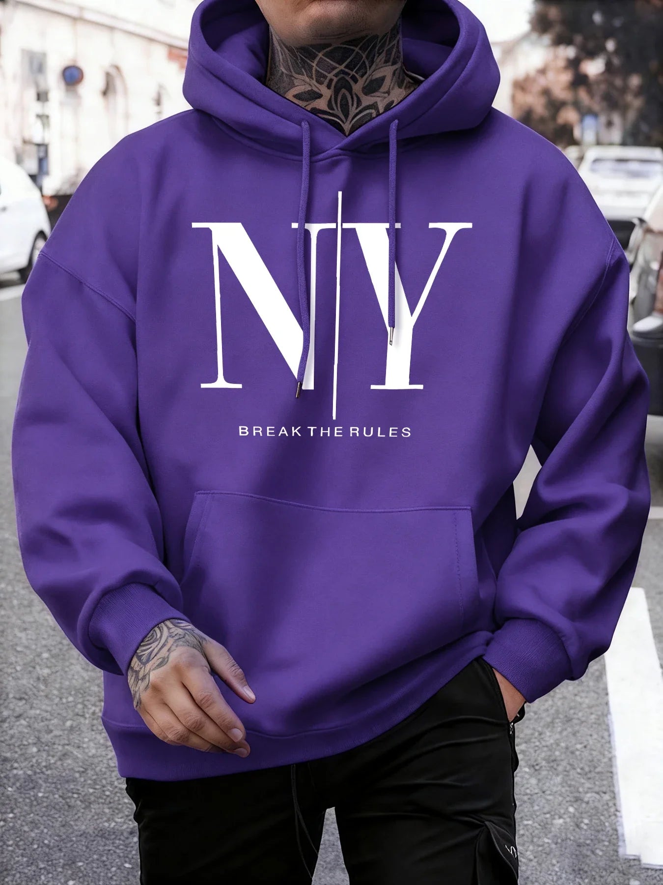 Sweat à Capuche Homme « NY » – Confort et Style Streetwear