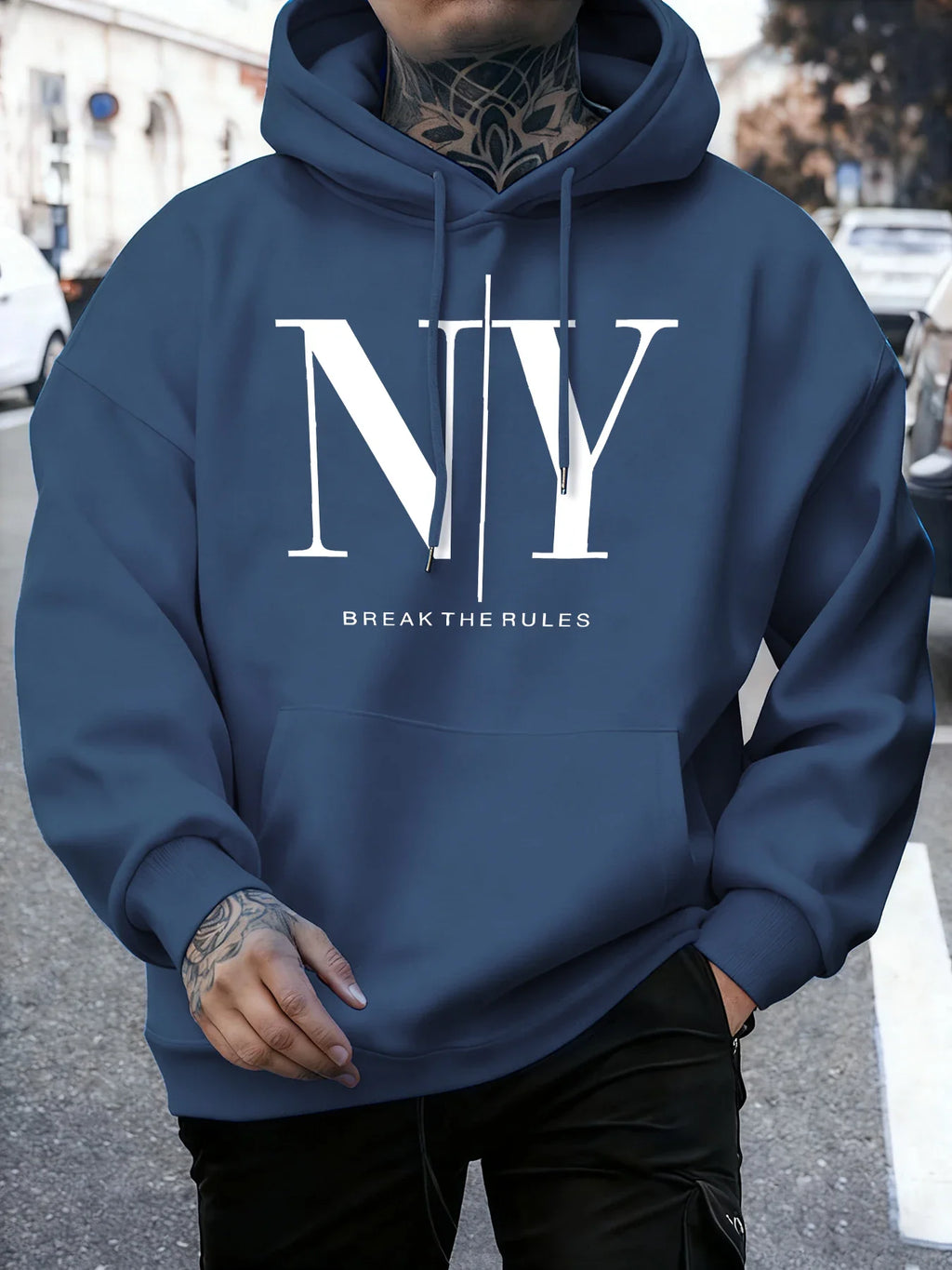 Sweat à Capuche Homme « NY » – Confort et Style Streetwear