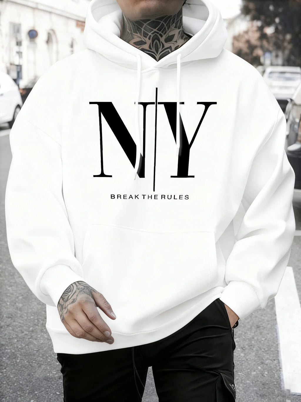 Sweat à Capuche Homme « NY » – Confort et Style Streetwear