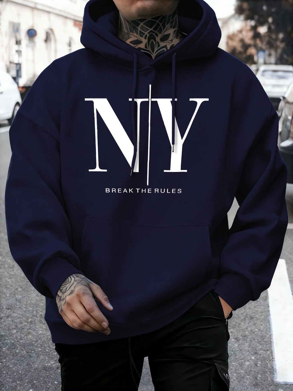 Sweat à Capuche Homme « NY » – Confort et Style Streetwear