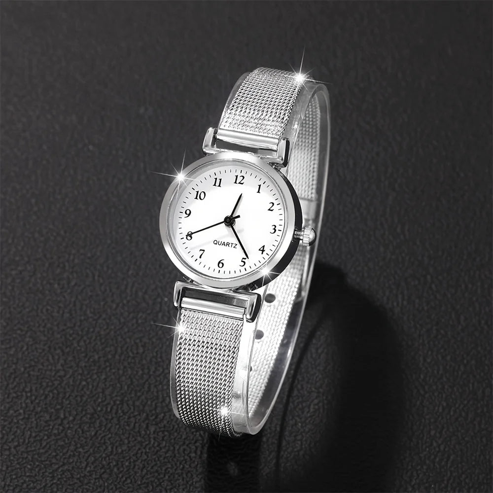 Ensemble Montre Femme Tendance avec Bracelet – Montre à Quartz au Design Élégant