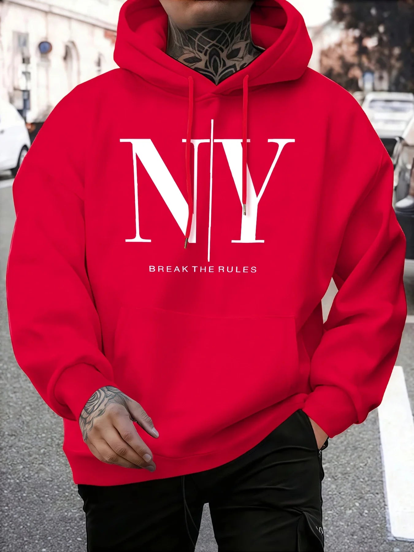 Sweat à Capuche Homme « NY » – Confort et Style Streetwear